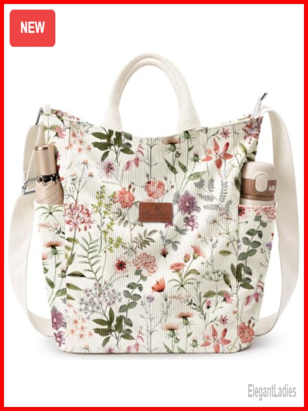 Corduroy Crossbody Tote Bag Large Trapezoid Shoulder Purse